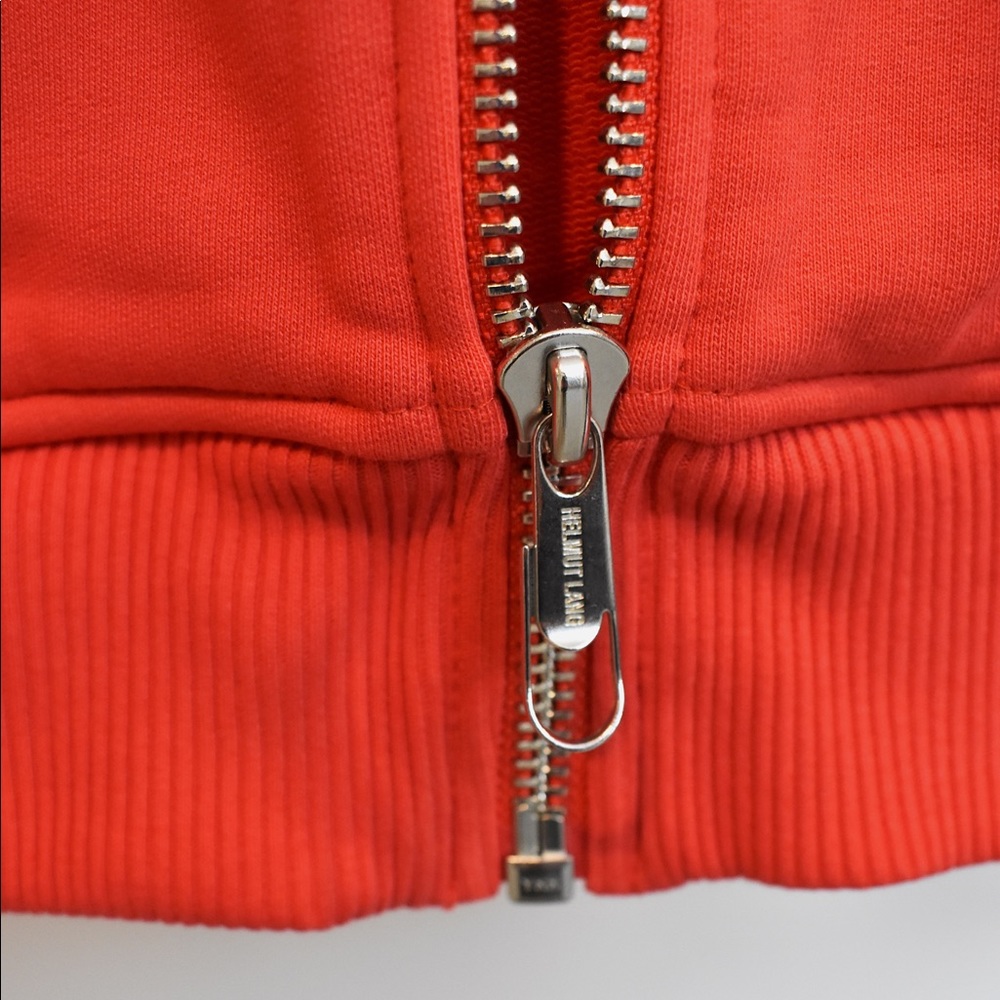 HELMUT LANG Red Campaign Logo Hoodie - Picture 7 of 8